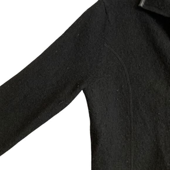 Womens Bice Black Australian Wool Full Zip Neutral Minimalist Jacket Size Small - Picture 11 of 16